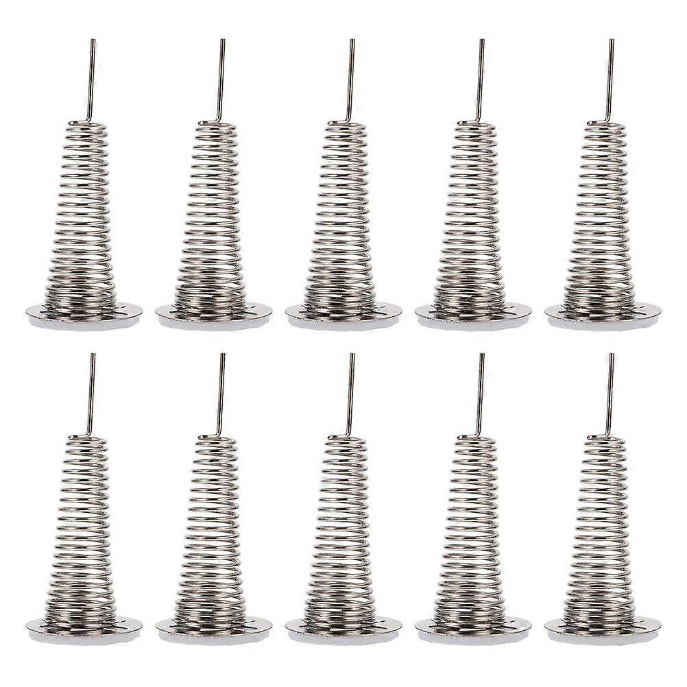 12Pcs Clay Ornament Spring Base Adhesive Spring Base Fortune Cat Spring Base Doll Swing Spring