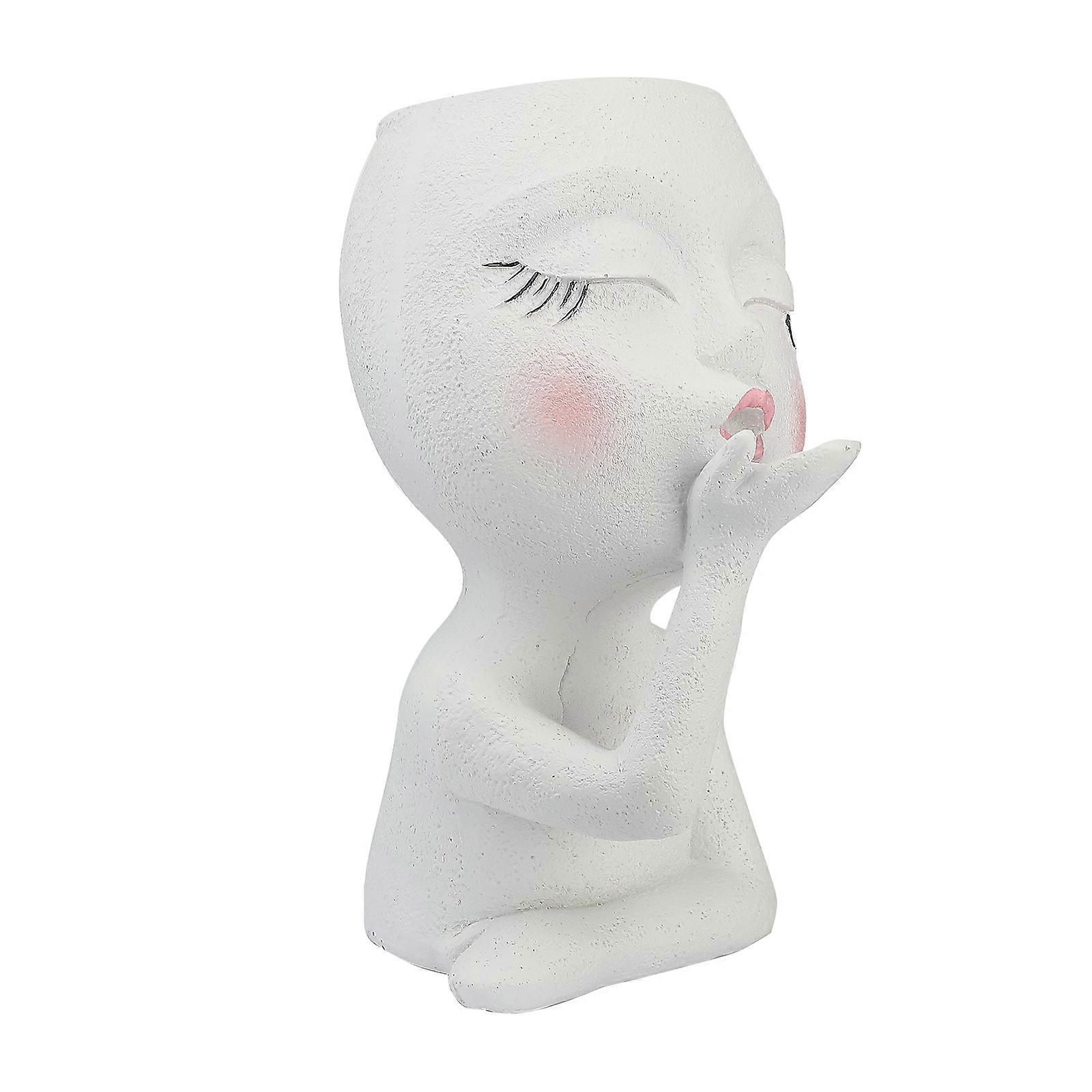 マネキン樹脂フラワーポットフェイスフラワーポットガーデンデコレーション