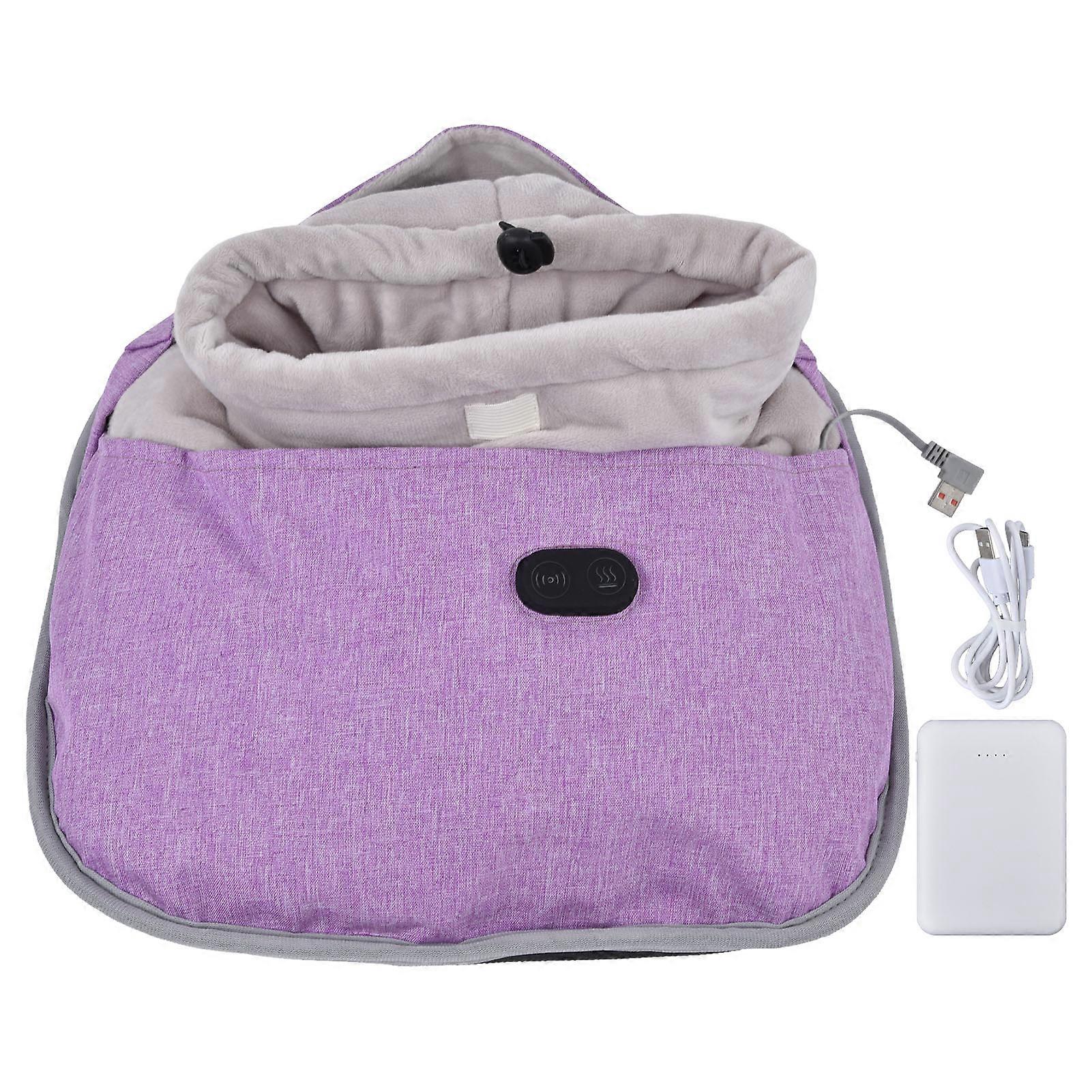 Intelligent Foot Warmer with Temperature Control, USB Charging, Massage Function