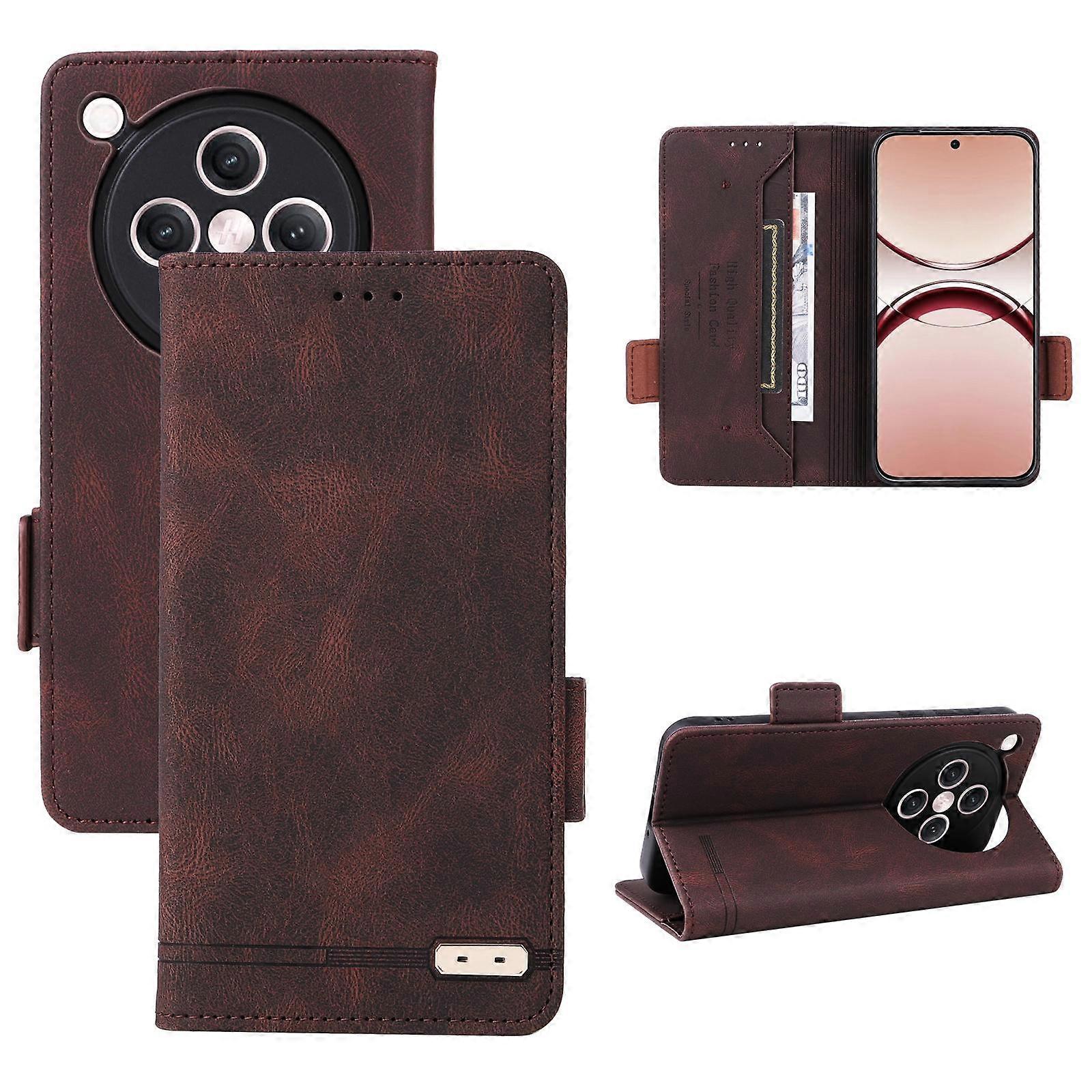 Magnetic Clasp Leather Phone Case