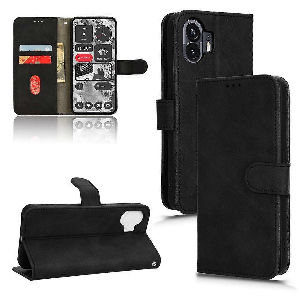 Skin Feel Magnetic Flip Leather Phone Case