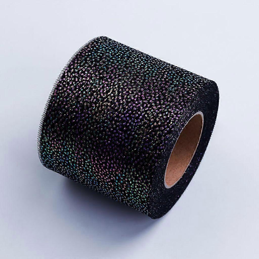 Hairpin Ornament DIY Supplies Crafts Fabric Mesh Belt Rainbow Tulle Silver Dot Ribbon Webbing