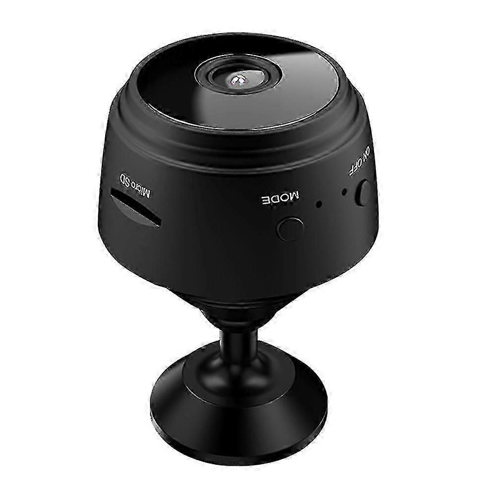 كاشف كاميرا الأمن المنزلي ، كاميرا واي فاي لاسلكية لأمن المنزل الداخلي ، أسود