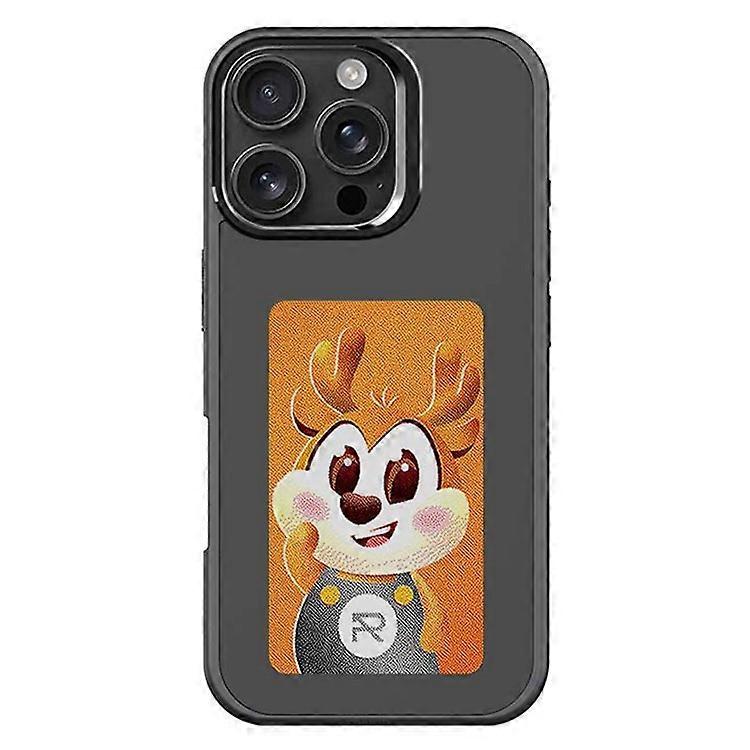Compatible For iPhone 16 Pro Max E Ink Phone Cover 4-Color Display Pattern Customized Case