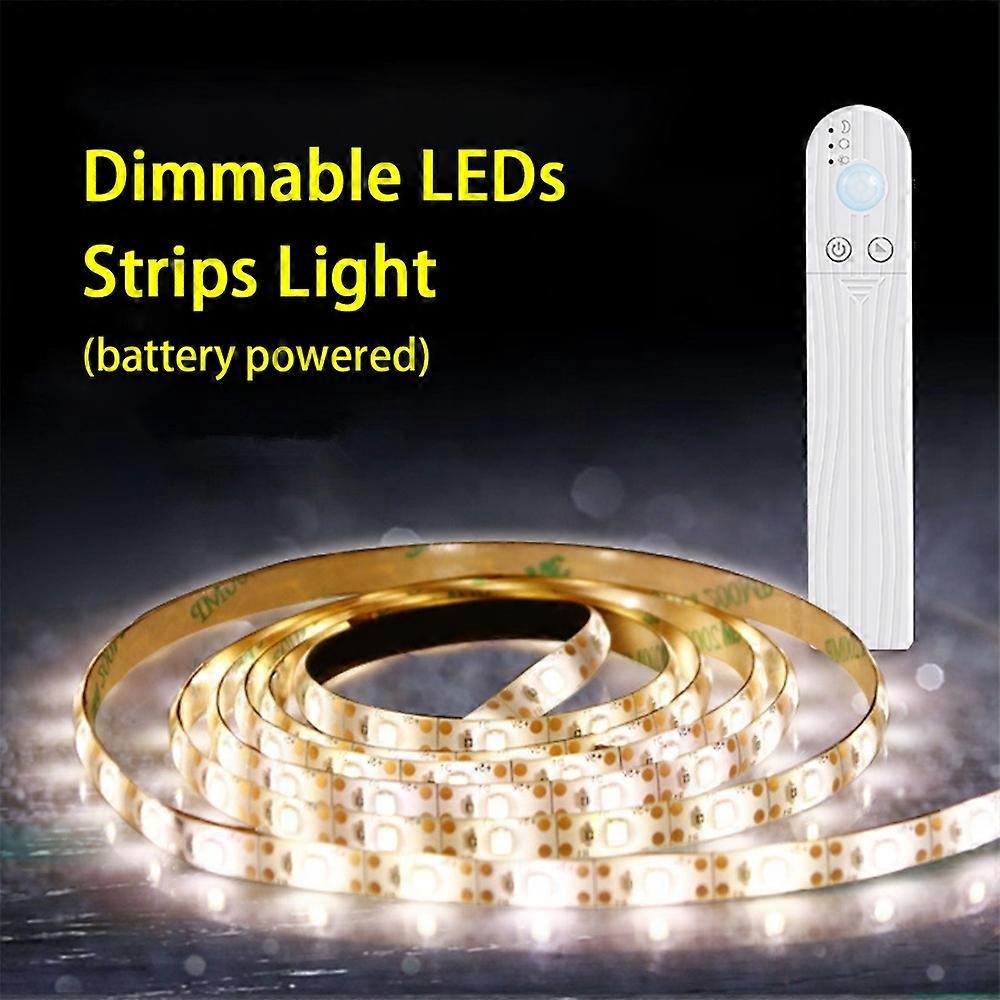Dimmable LEDs Strips Light PIR Motion Sensor 3 Meters 180LEDs Rope Light for TV Computer Desktop Bac