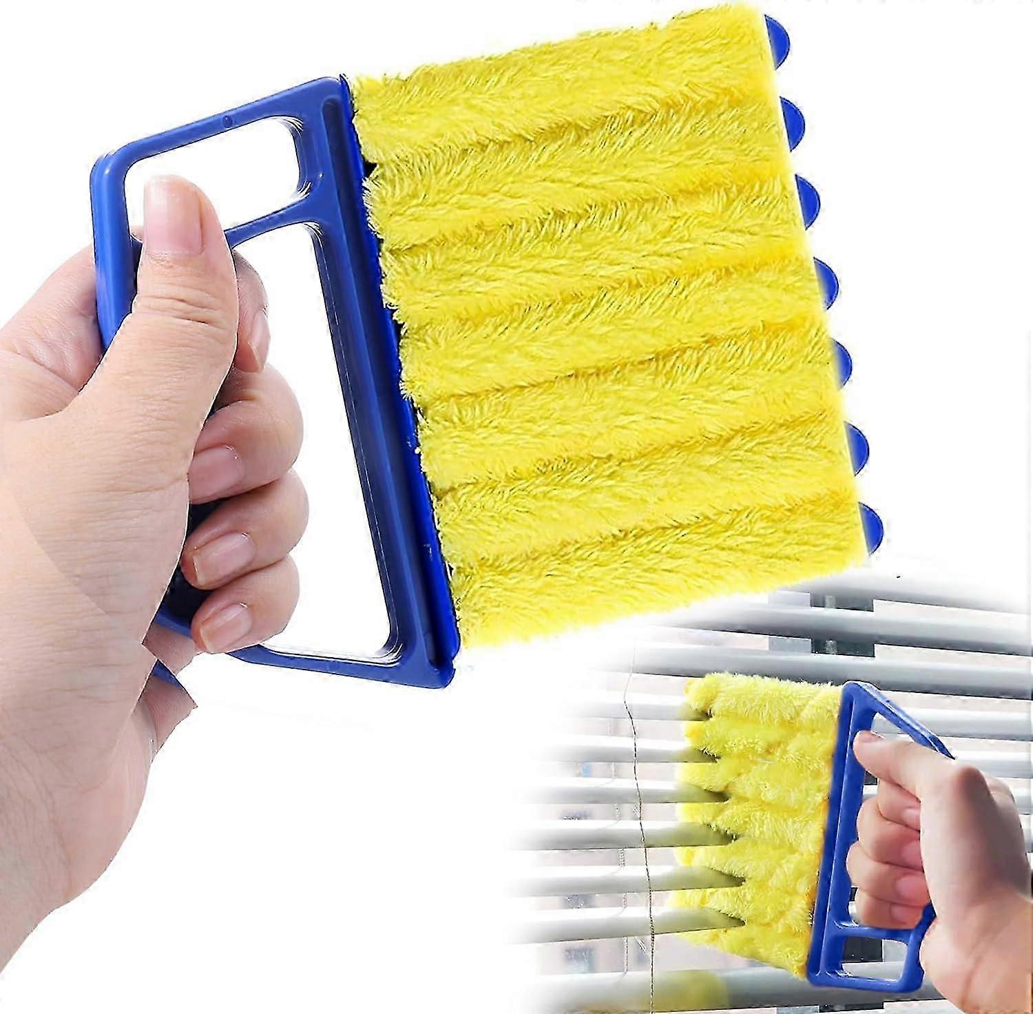high quality Blind Cleaner Duster Tool, 7 Finger Dusting Cleaner Tool for Window Blinds Shutters Household Cleaning Dust Brush with 7 Removable Microf
