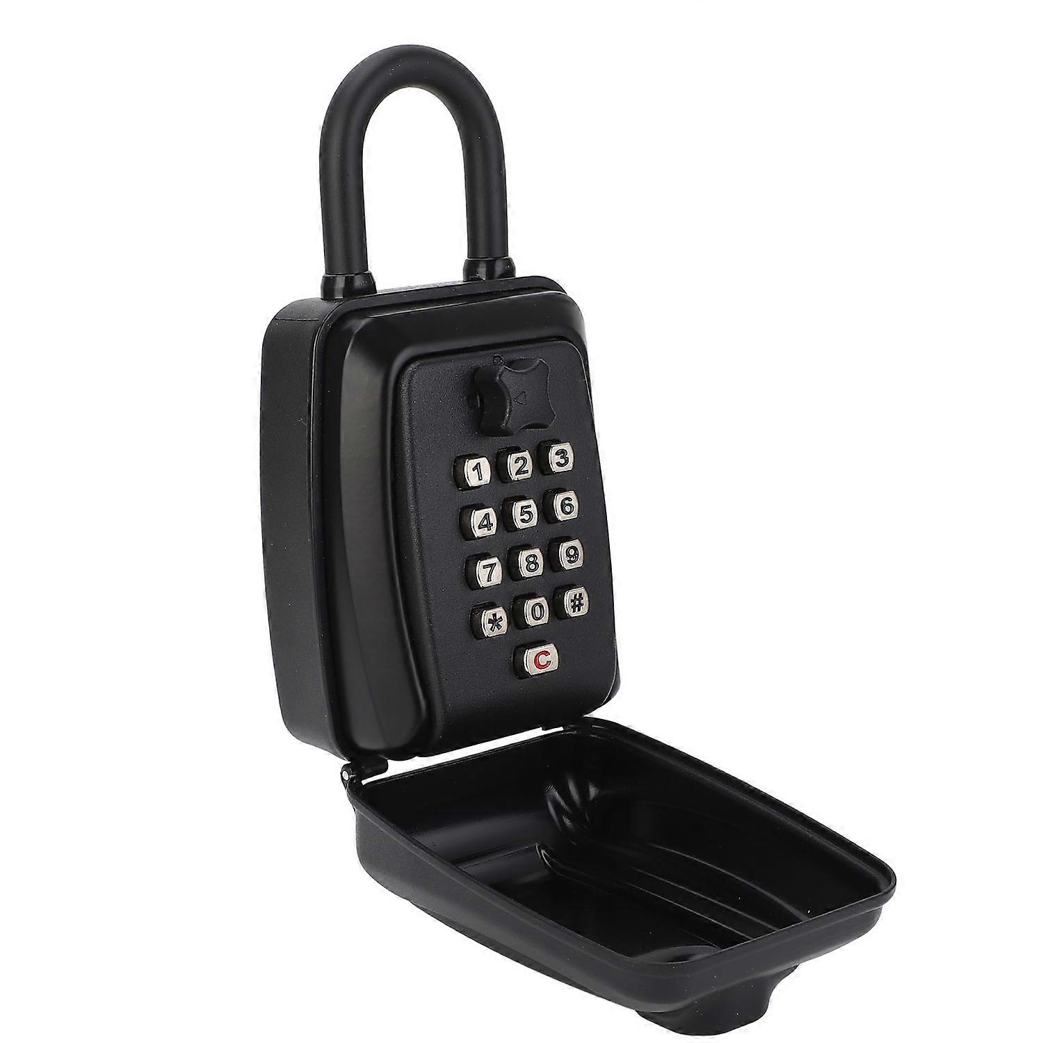 Car Key Lock Box High Strength Weatherproof Outdoor Portable Key Combination Lockbox for Car Rentals