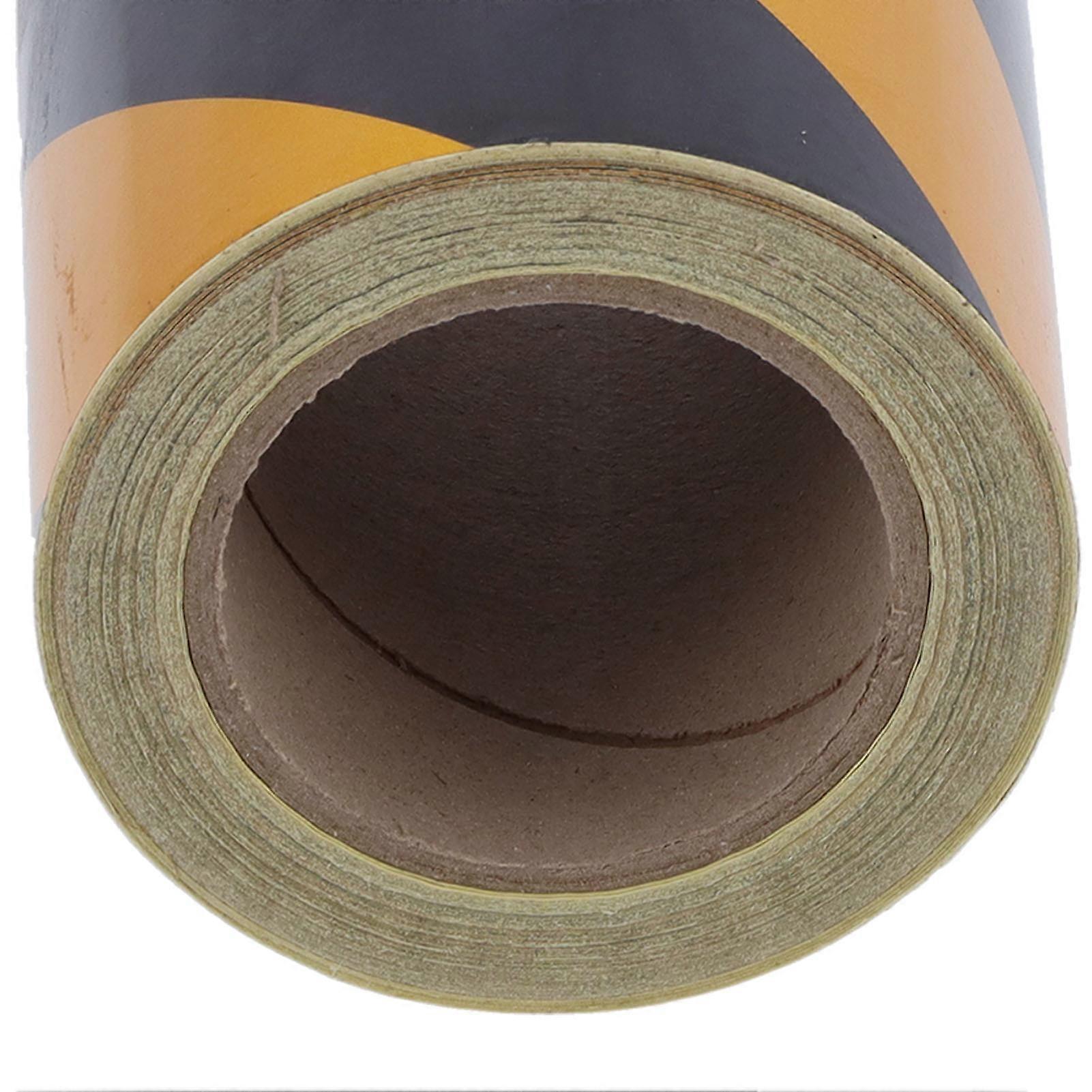 Yellow-Black Reflective Warning Tape For Marking And Safety, High-Visibility, Construction Use