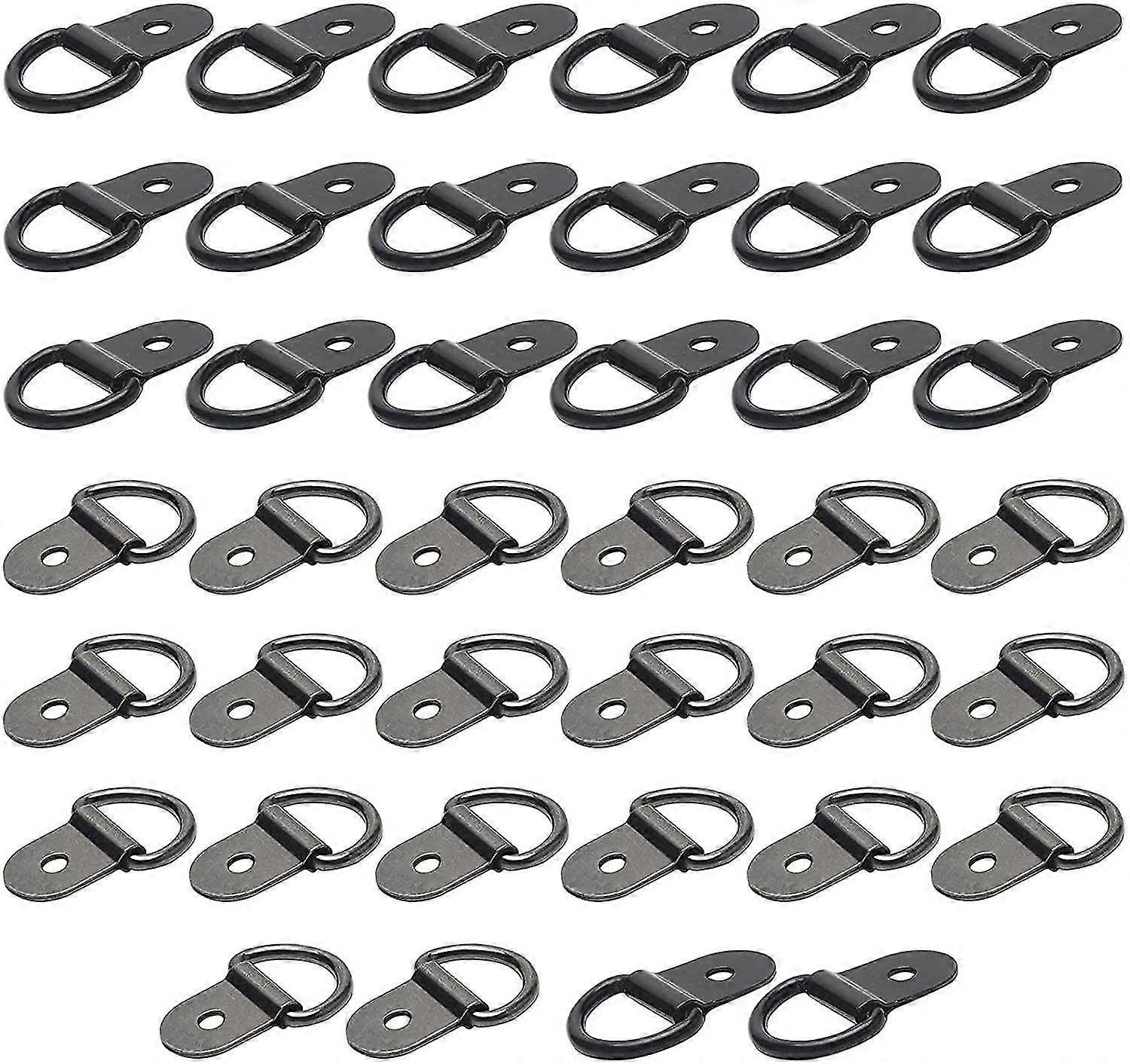 40-Pack D-Ring Tie Downs, Anchor & Safety Lashing Loops