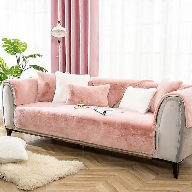 Modern Thicken Plush Sofa Couch Cover Slipcover Super Soft Solid L Shape Sofa Towel Recliner Cover For Living Room