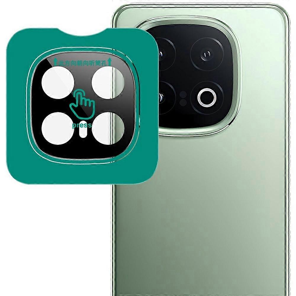 For vivo iQOO 13 5G Tempered Glass Camera Lens Protector with Self-Positioning Frame (Black Version)