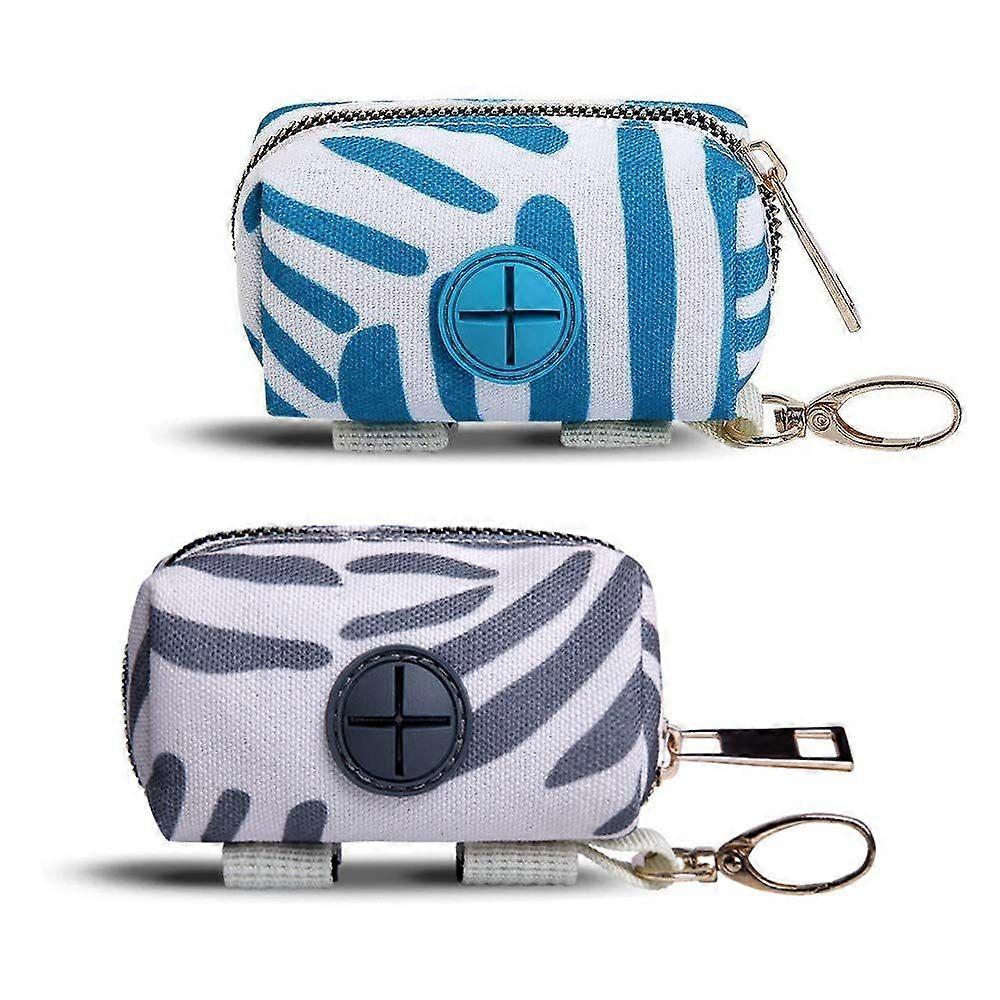 2 عبوة موزع أكياس نفايات أنبوب الموضة ، موزع حقيبة نفايات للحيوانات الأليفة ، حامل كيس أنبوب