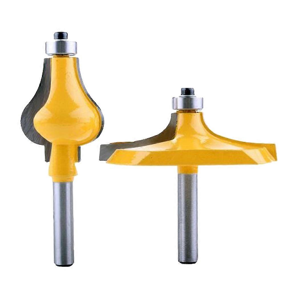2pcs Carbide Handrail Bit Durable 8mm for Woodworking DIY