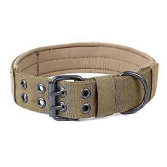 Colliers pour chiens réglables, boucle en métal robuste Collier tactique pour chien avec doublure rembourrée douce, nylon de qualité militaire, pour chiens de taille moyenne, confortable