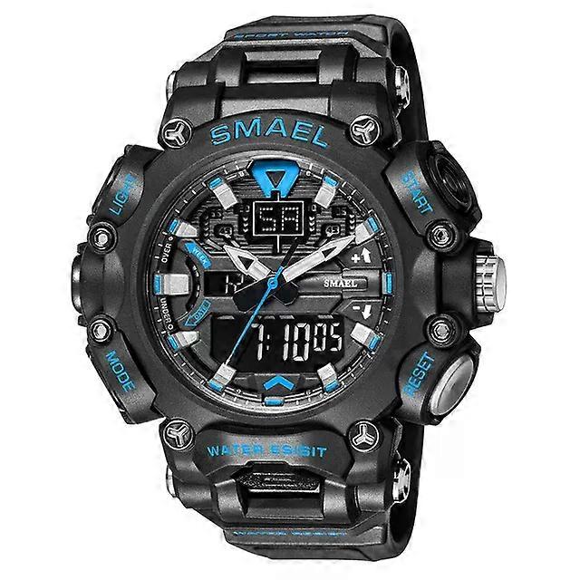 Men Watch Sport Waterproof Stopwatch Digital Wristwatches Week Display Alarm Clock Quartz Analog Electronic Watches Male
