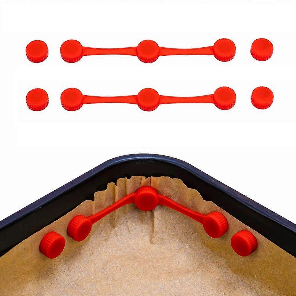 2-Pack Air Fryer Silicone Magnet Clips Heat Resistant & Non-Slip for Securing Parchment Paper Prevents Food Contact with Heating Element