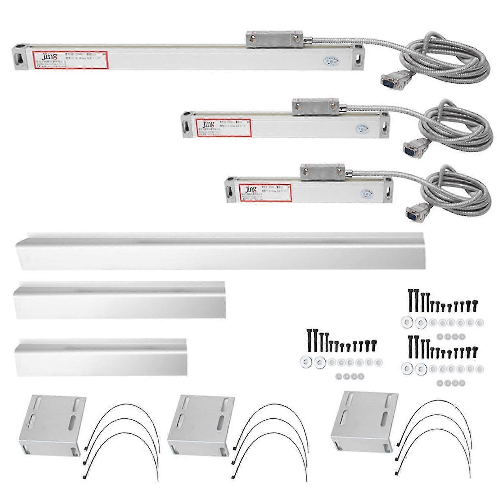 3pcs Linear Scale 5um Precision Digital Readout Encoder for JC800 DRO(200mm300mm700mm )