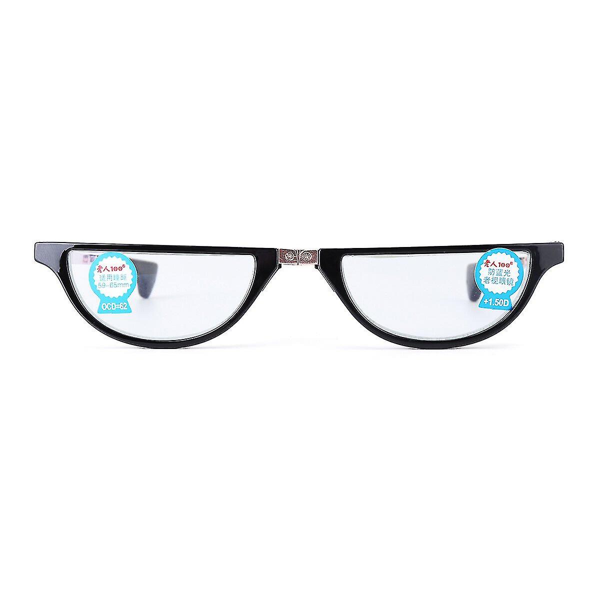 Anti-blue Reading Glasses Shell-shaped Presbyopic With Storage Case