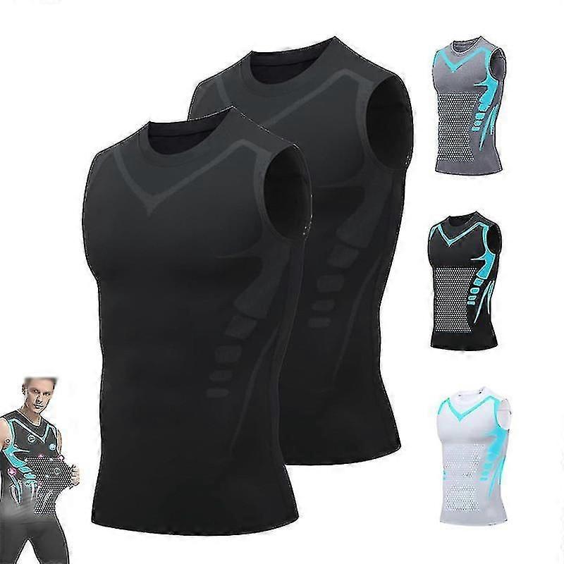 Posture Corrector Weste für Männer, Ionic Shaping ärmelloses Hemd (PrettyJ)