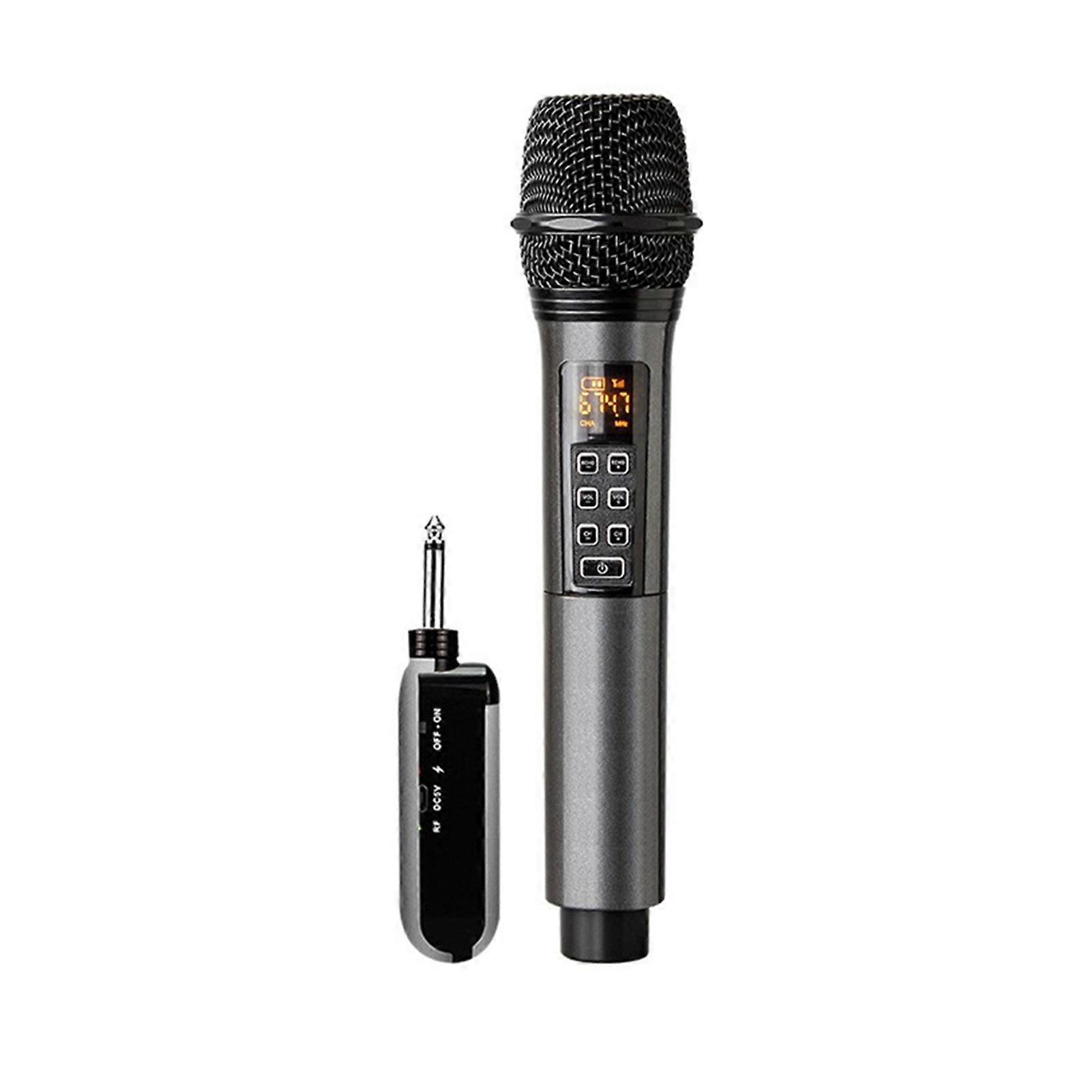 Multifunctional Portable Wireless Microphone with Long Transmit Distance for Stage Performance