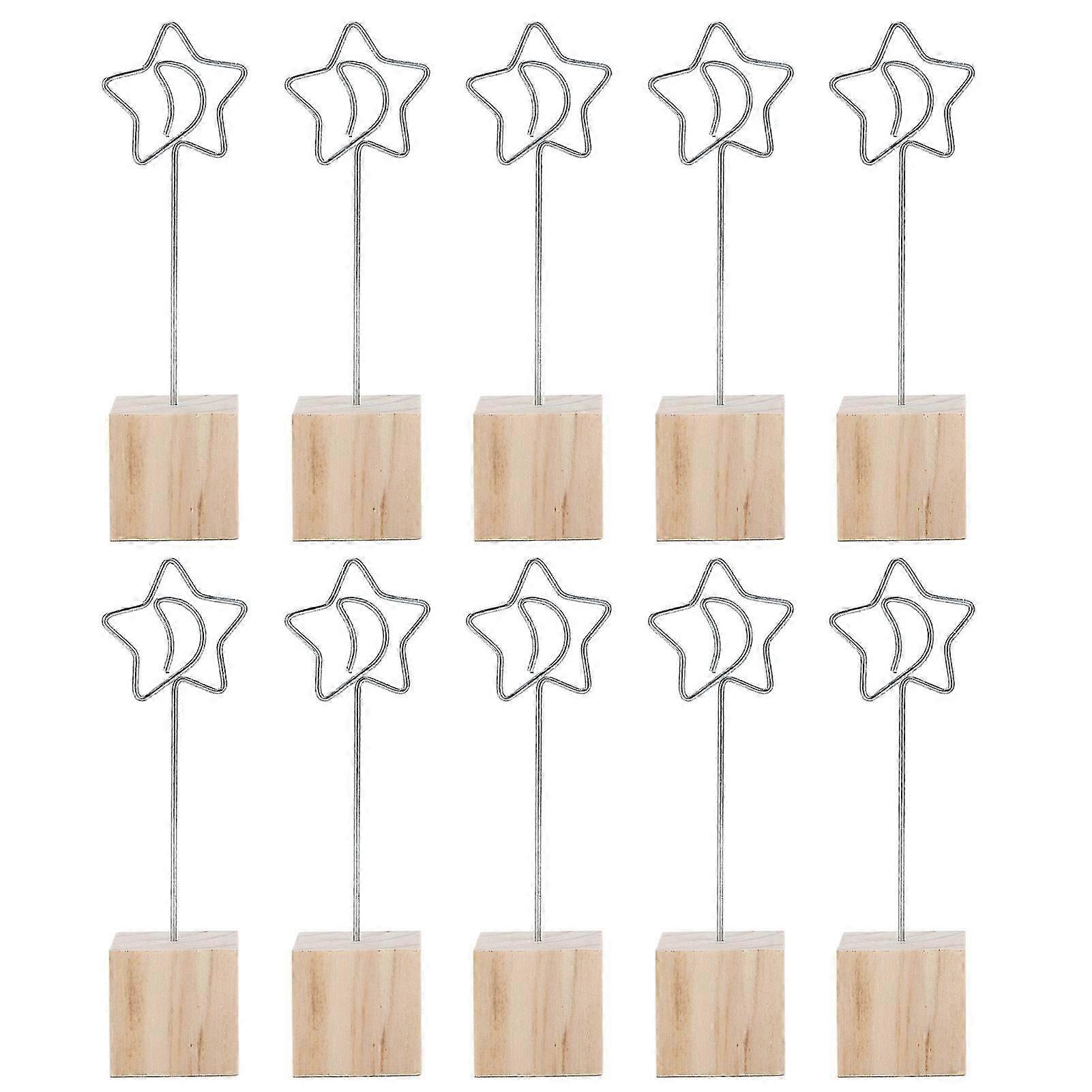 10 Pcs Table Numéro Détenteurs Large Application Durable Lumineux Couleur Stable Place Porte-Carte