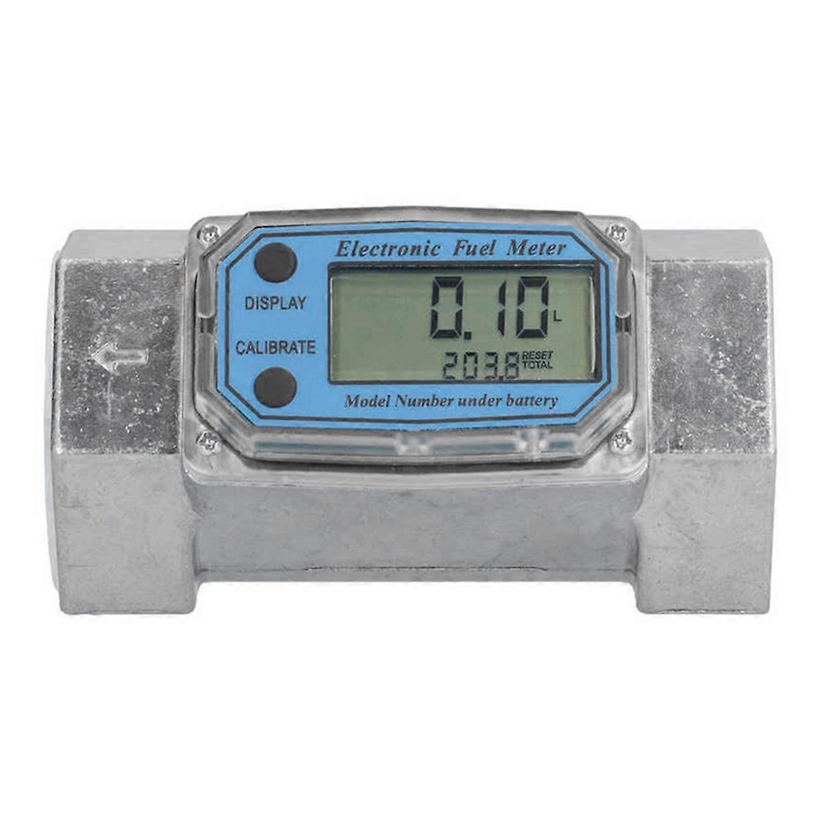 2in Turbine Flow Meter Electronic Digital Fuel Liquid Water Gas Oil Flowmeter for Industrial Automat