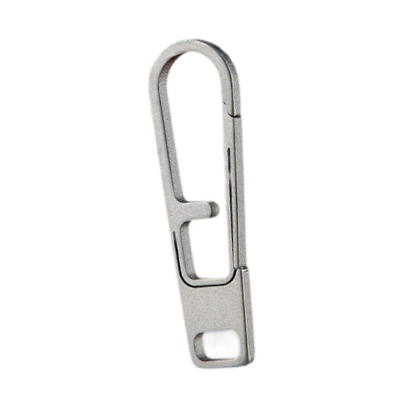 Titanium Alloy Carabiner Keychain Clip Pull Tab Easy Replacement Compact