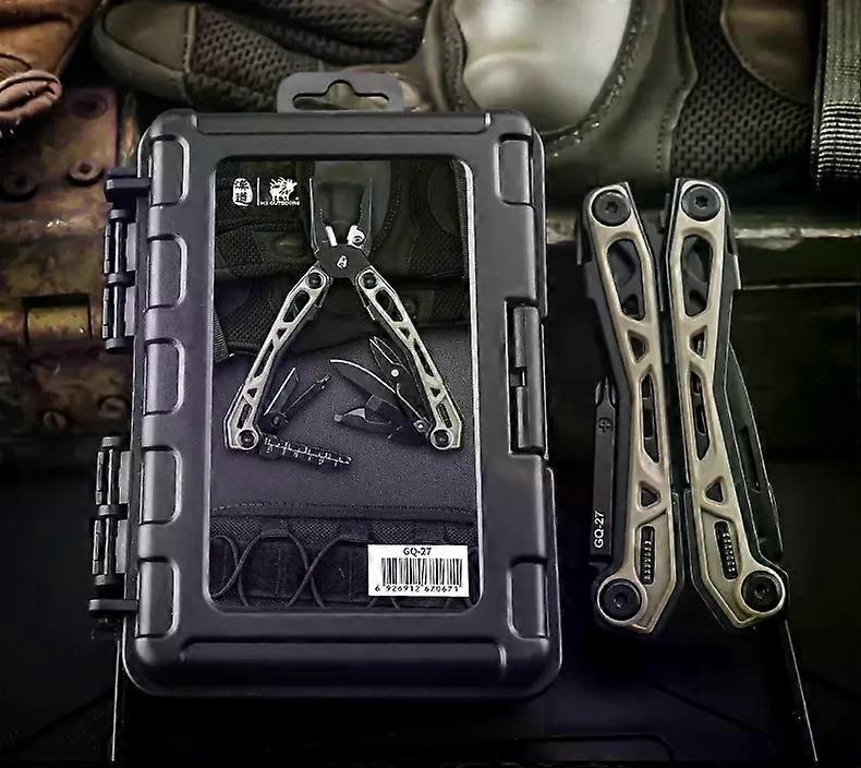Outdoors Multifunctional Folding Multi Tool Plier Camping Portable EDC Multitools Knives Small Scissors 15 in 1 GQ-27