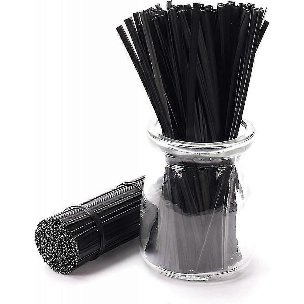 12 سم تويست ربطات 500 قطعة قابلة لإعادة الاستخدام ومتينة بلاستيك أسود ر.س