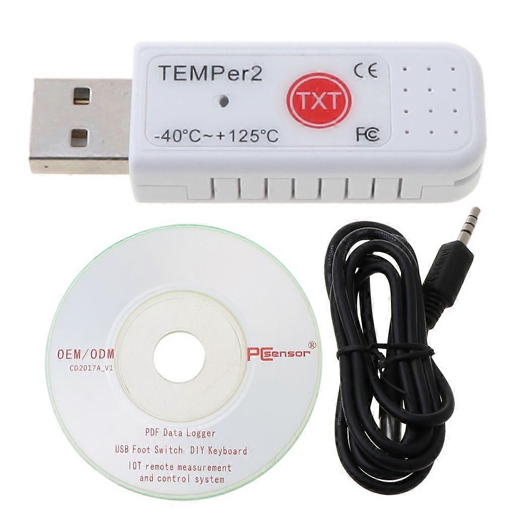 PC TEMPER2 Sensor USB Thermometer Hygrometer Temperatuur Data Logger Recorder