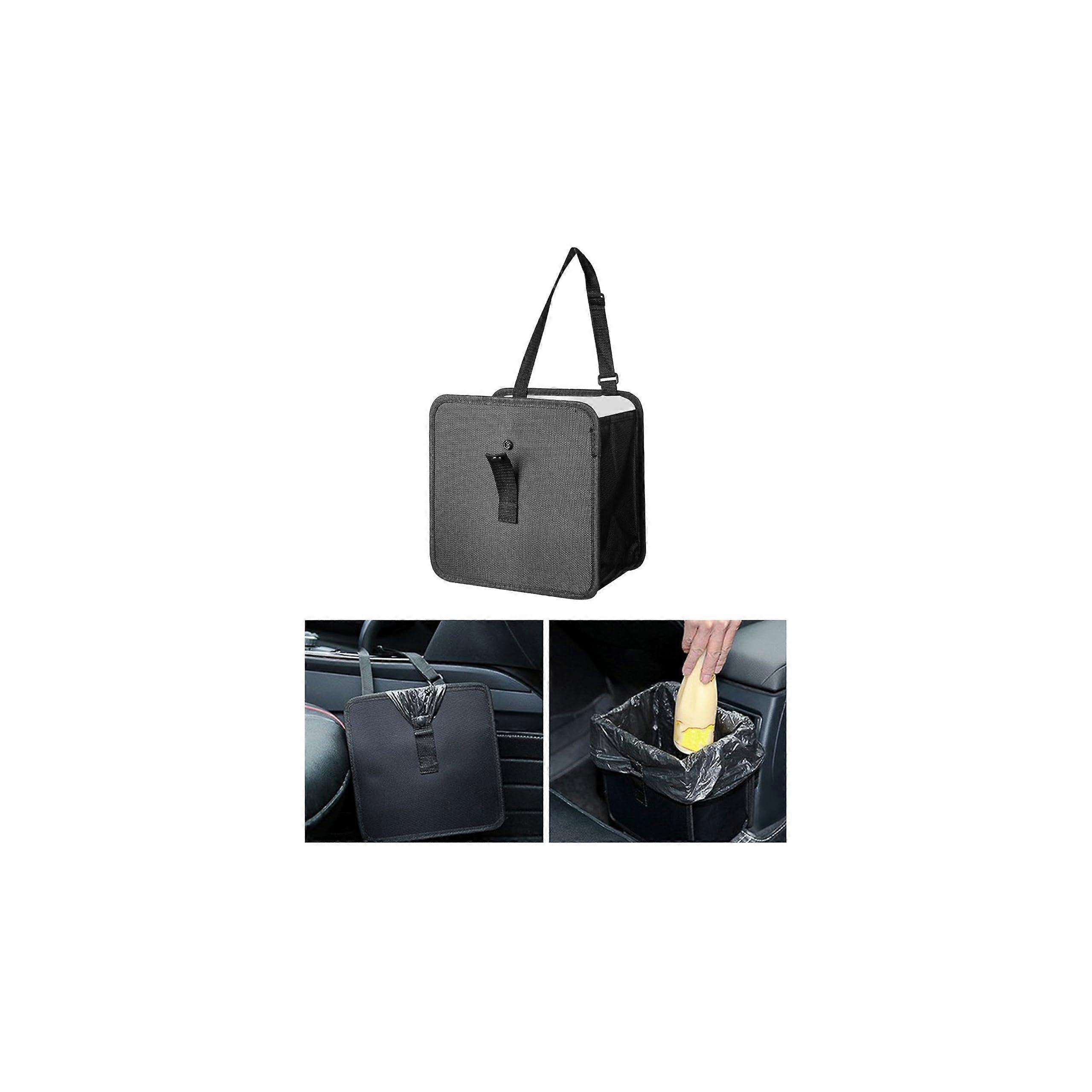 Car Trash Can, Foldable Hanging Trash Bag, 7L Large-Capacity Waterproof Car Garbage Bag, Car Interior Storage, Small
