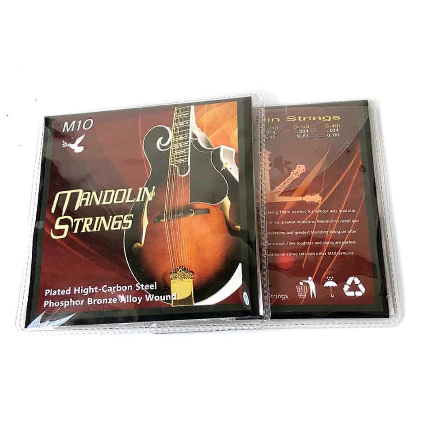 Violin Strings Set, 8 Pcs Classic Silver Strings Steel Core