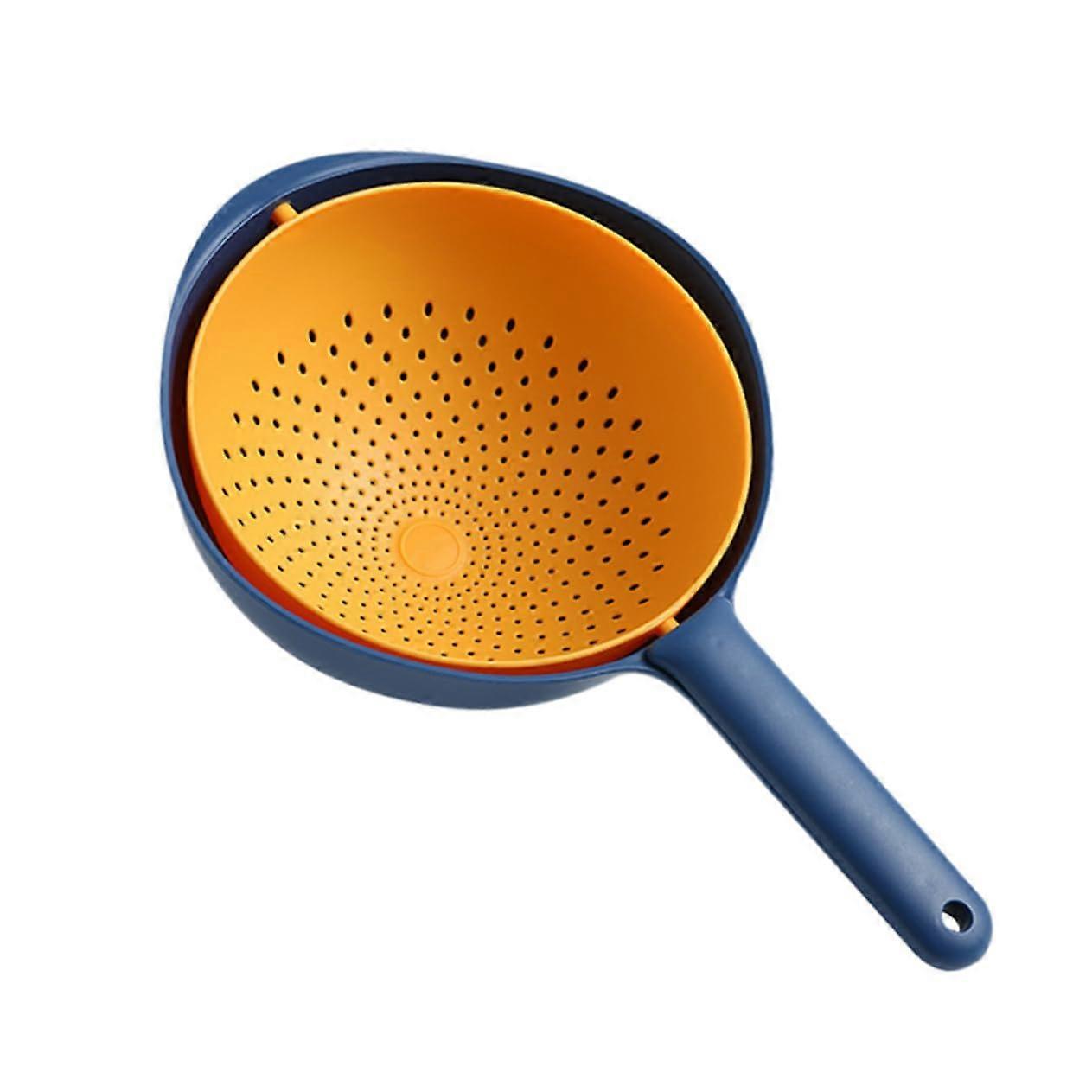 Multifunctional Kitchen Drain Basket for Fruit and Vegetable Washing with Easy Drainage and Storage