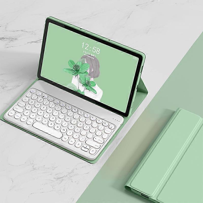 YM-LX106 Chave redonda destacável Bluetooth Tablet Teclado Capa de couro sem mouse YM-LX106 sem mouse