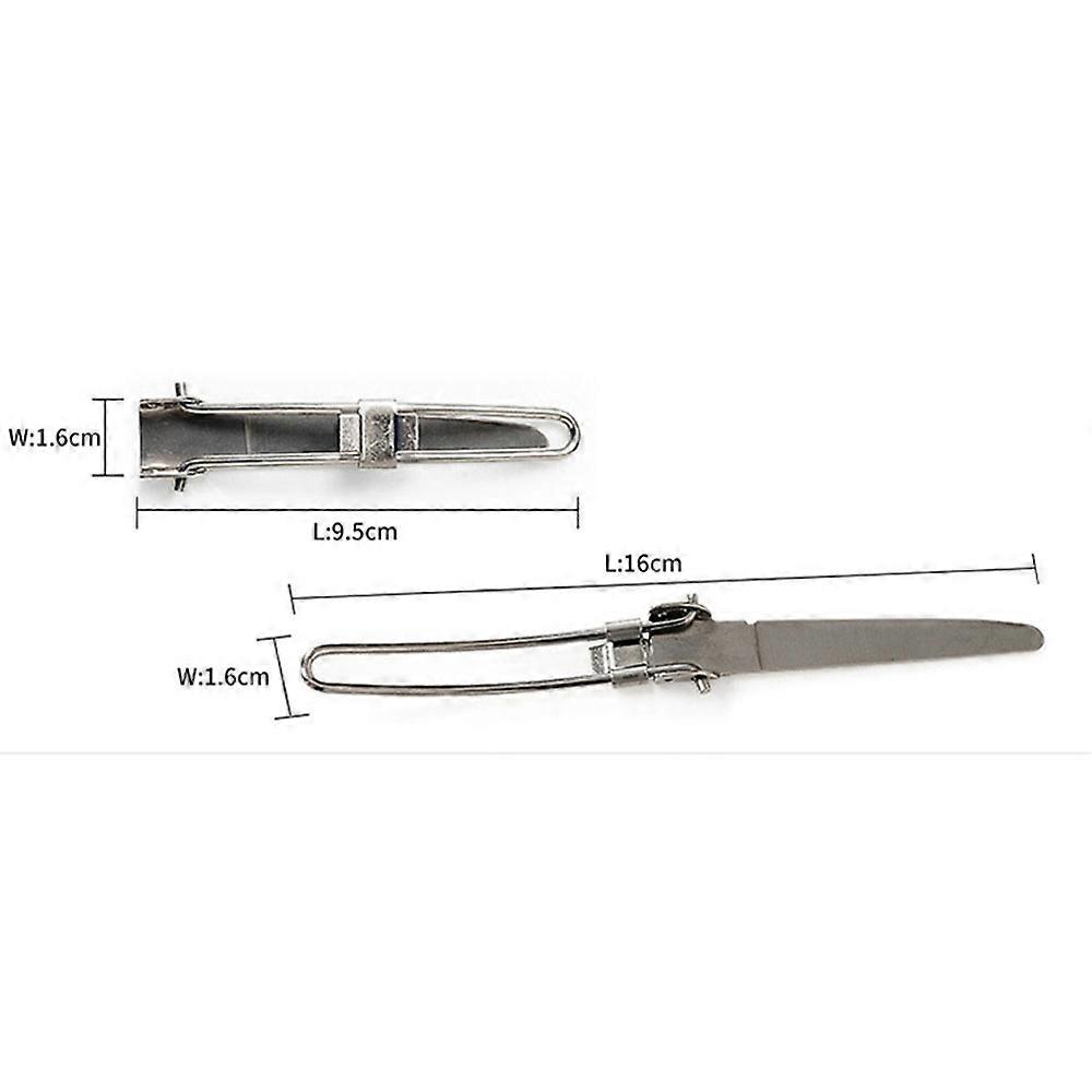 3 PCS Cutlery Foldable Lightweight with Storage Bag for Outdoor Camping