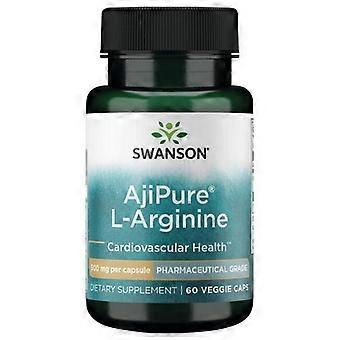Swanson Vitamins AjiPure L-Arginine Pharmaceutical Grade,500 Mg,60 Veg Caps