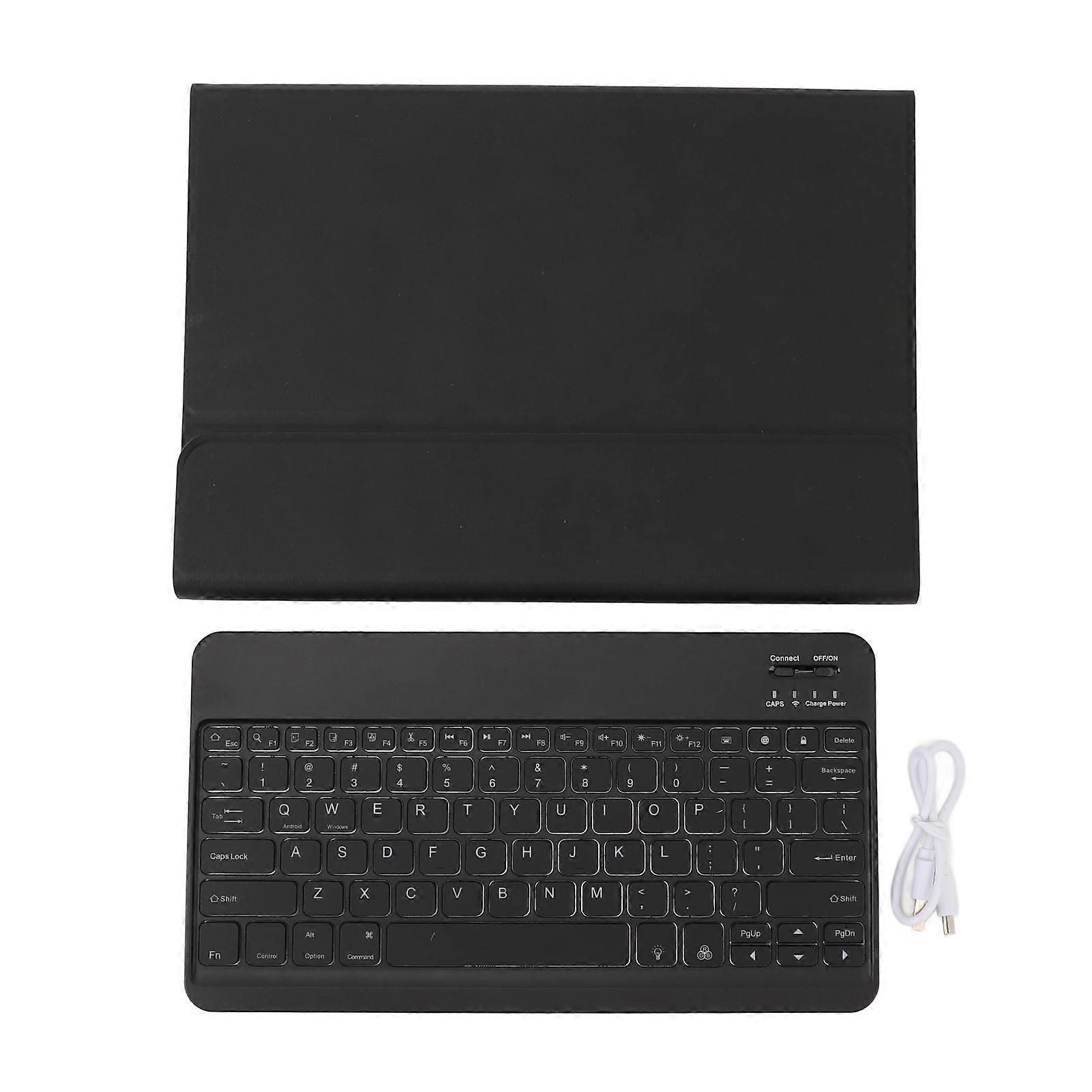 Galaxy for Tab S9 S8 S7 Series Colorful Backlight Wireless Bluetooth PU Leather Smart Keyboard Case
