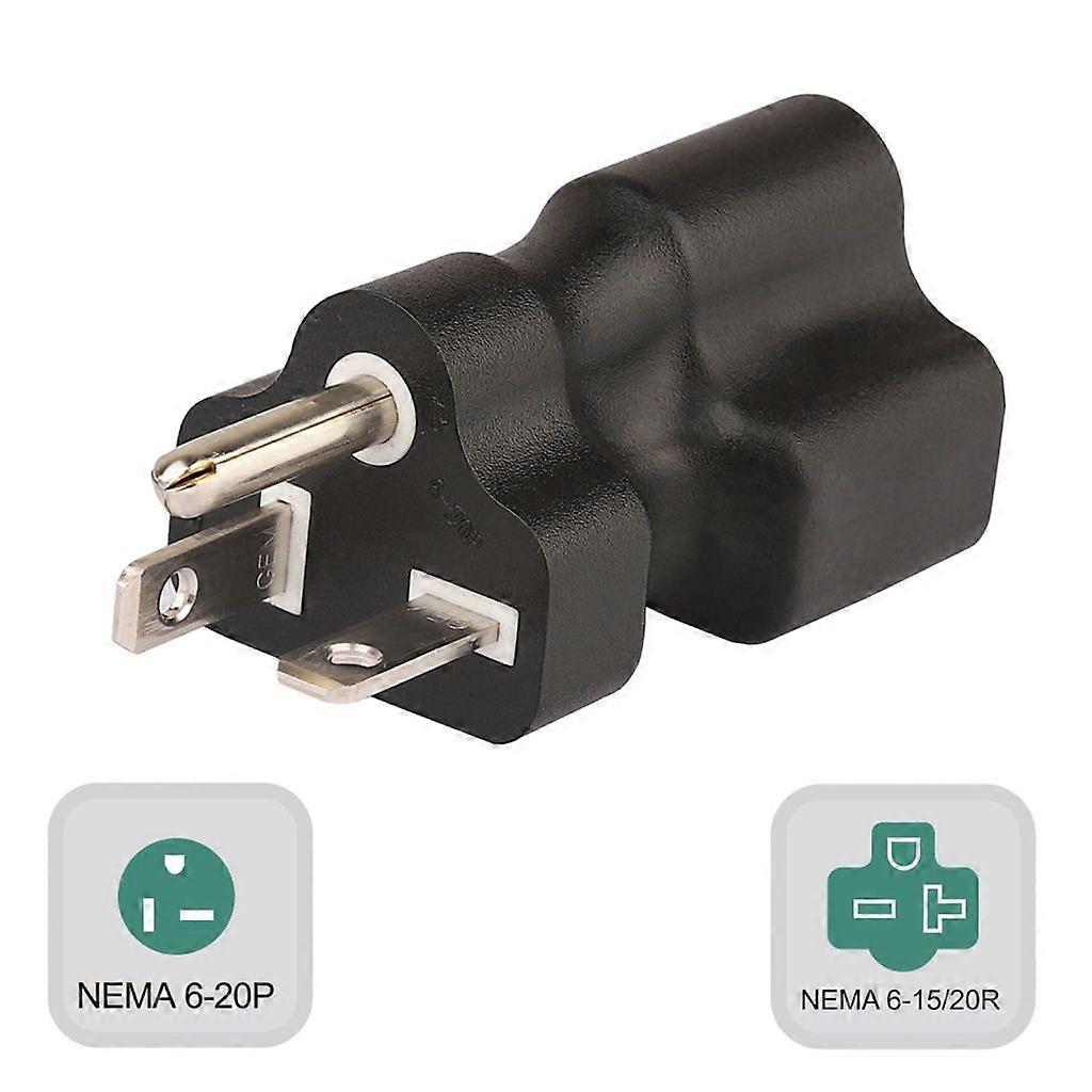 DIY Rewirable Power Connector Adapter Nema 6-20P Mann til Nema 6-15/20R Kvinne