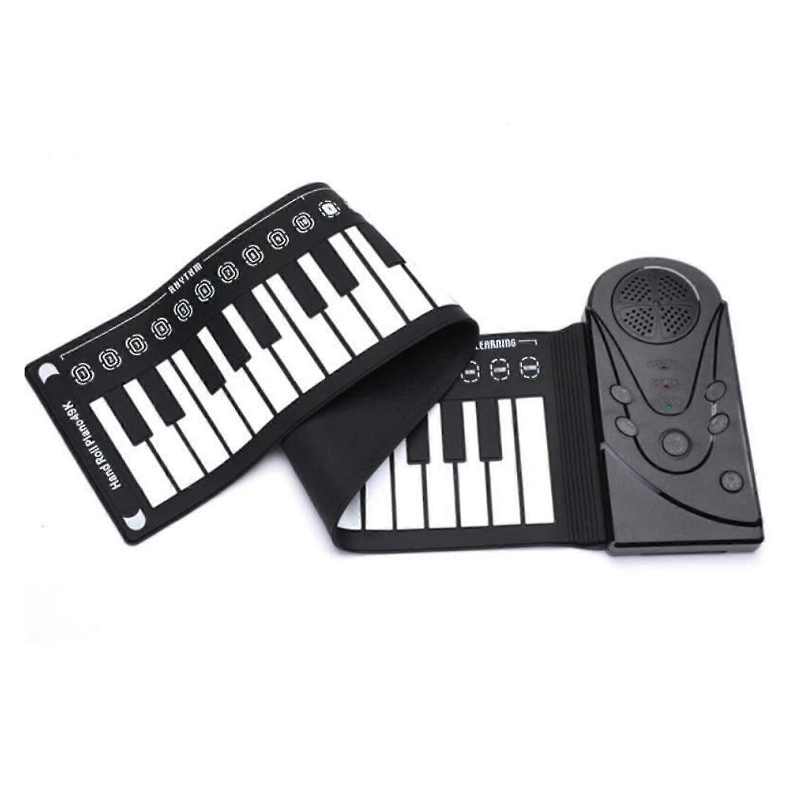 2023 New Hot Keyboard Piano Roll Up Piano Portable Rechargeable Electronic Hand Roll Piano With Environmental Silicone Piano Keyboard For Beginners