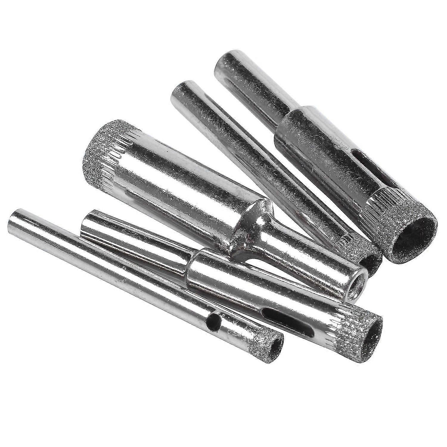 5Pcs Diamond Coated Core Hole Saw Bit Set Tool For Tile Marble Glass Ceramic 5/6/8/10/12mm