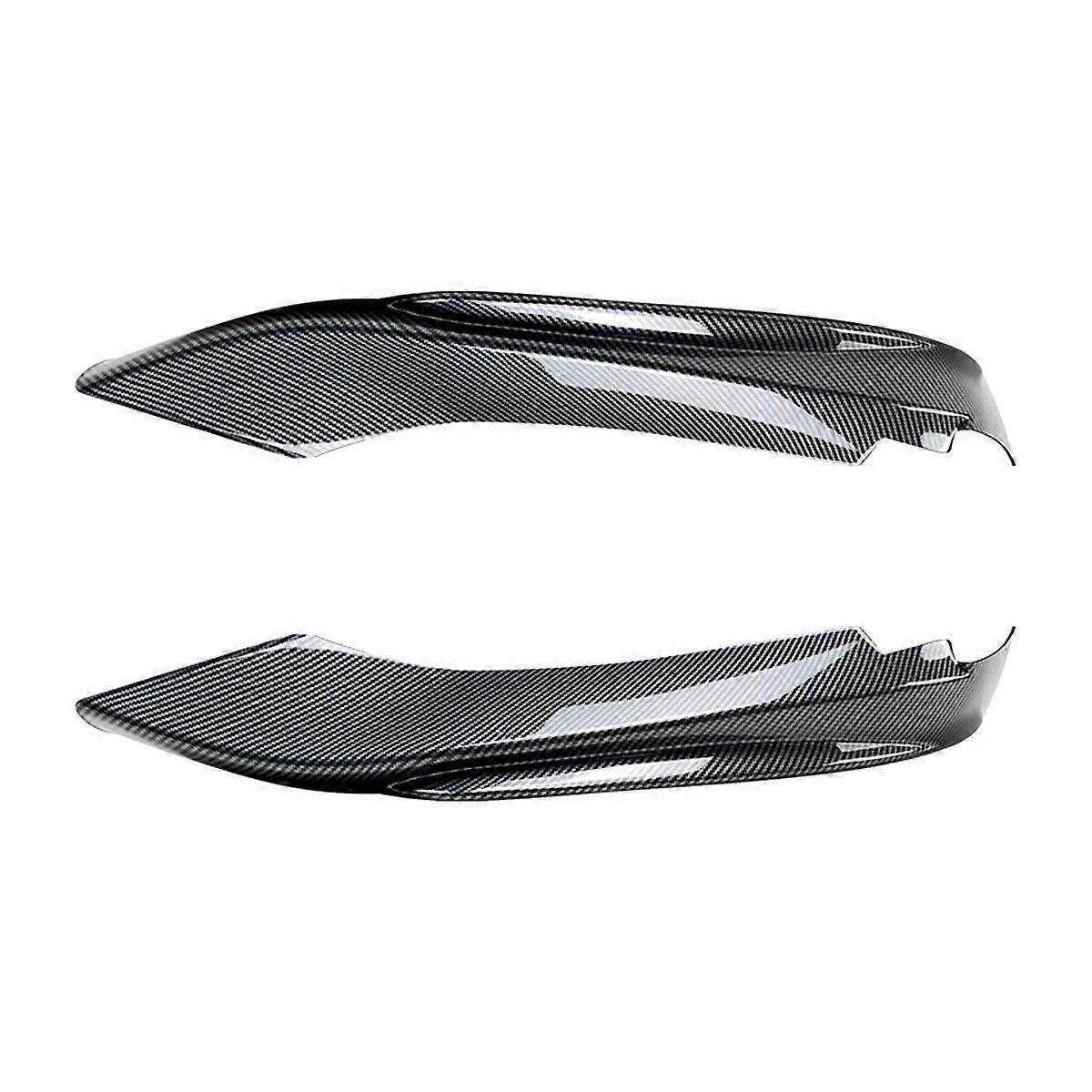 For -4 Series F32 F33 F36 2014-2020 Front Bumper Lip Angle Diffuser Splitter Spoiler Protector Carbon Fiber