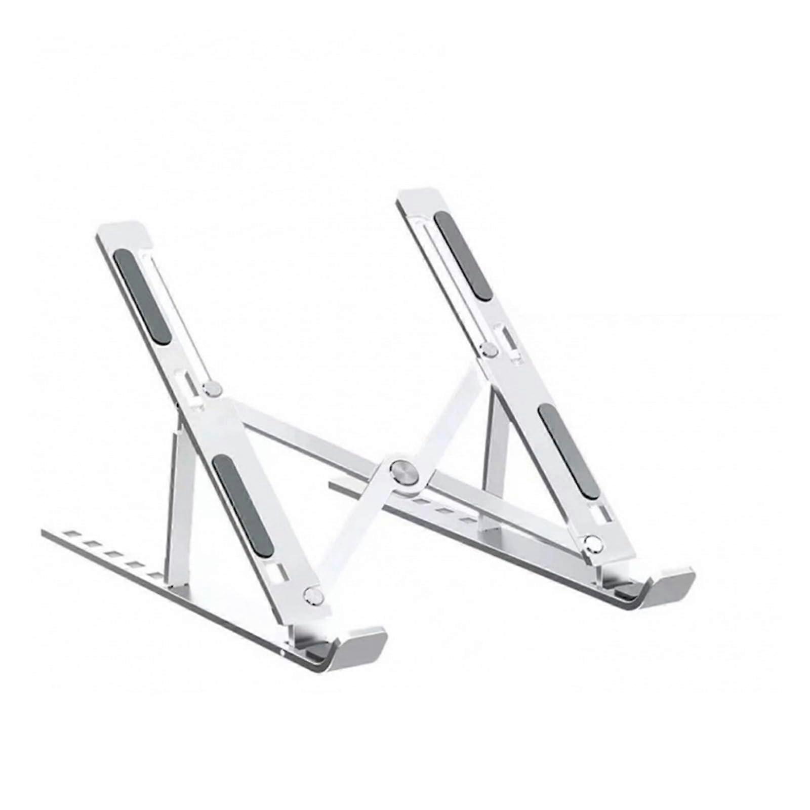 Aluminum Alloy Laptop Stand Folding Lifting Adjustable Height Portable Desktop Cooling Bracket Silver