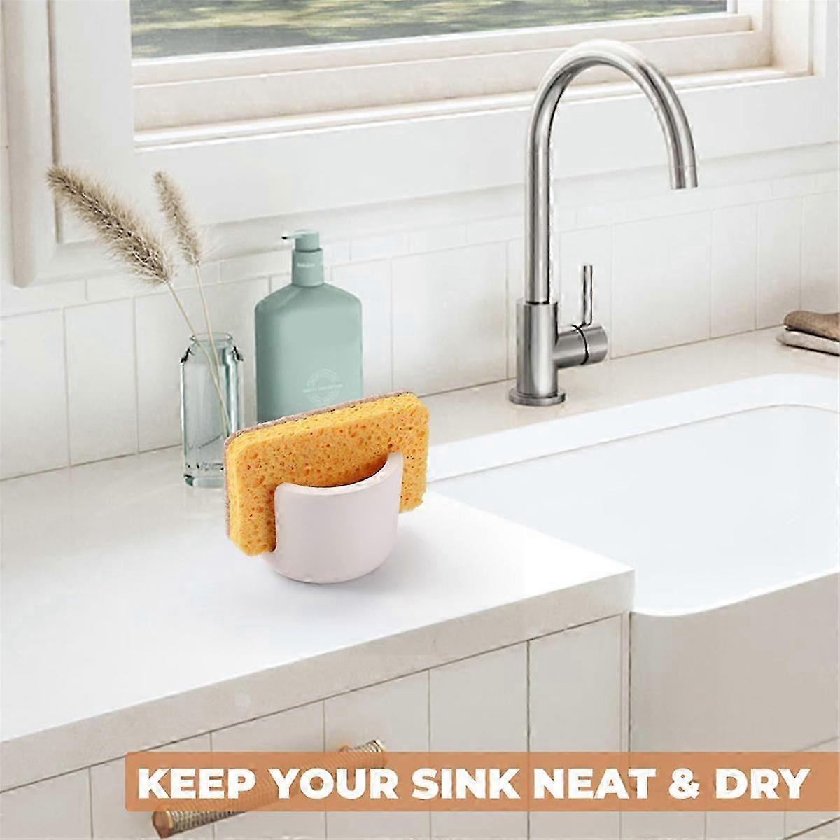 Diatomite Sponge Holder Water Absorbing Sink Stone Drying Caddy - FFA