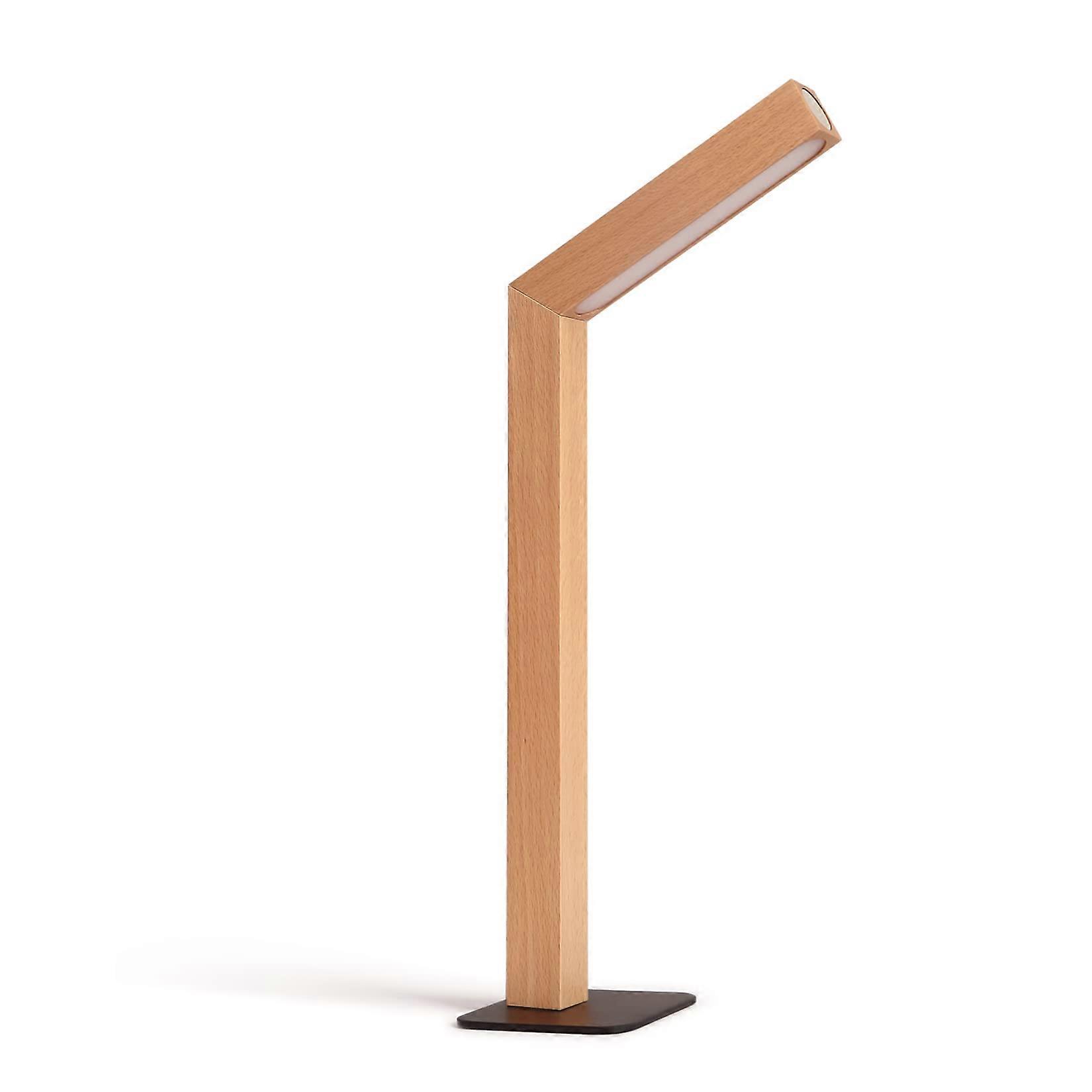 Touch Control Desk Lamp, Multifunctional Emergency Light,Stepless Dimming Lamp (Beech)