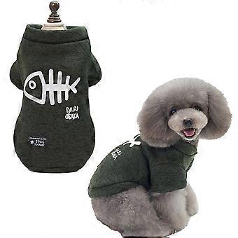 Dog Coat for Small Medium Dog or Cat, Pet Jacket for Puppy,  Dog Cold Weather Coats Vest for Winter (Green)