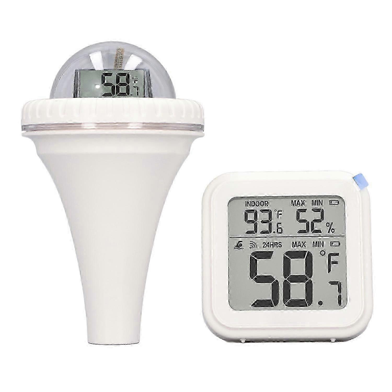 Wireless Pool Thermometer High Accuracy Time Data Recording Waterproof Digital Temperature Meter