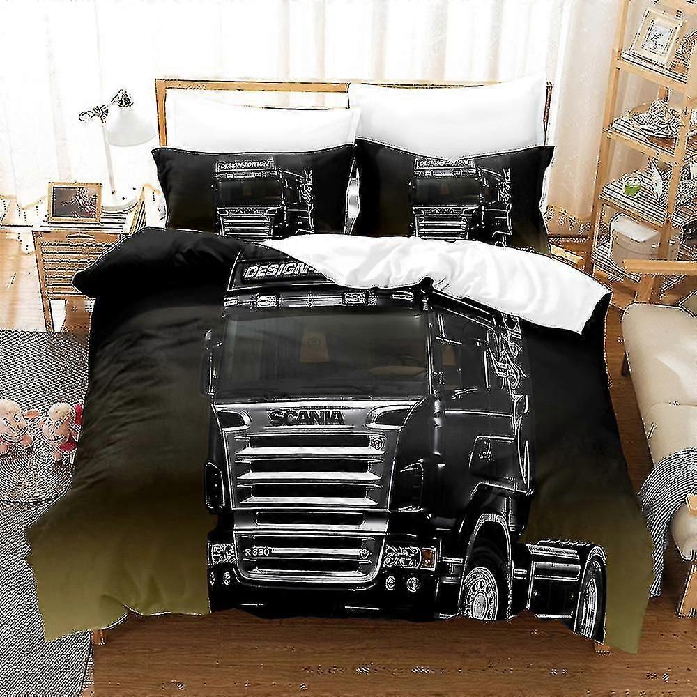 3d Digital Printing Ground Wool Bedding Two-piece Three-piece Truck Sheet