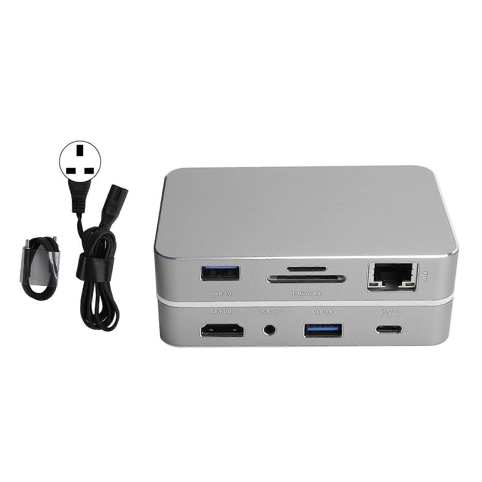 12‑in‑1 Docking Station Multi‑Port Replicator PD Hub Computer External Device 100V‑240V