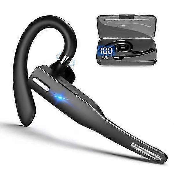 Wireless earphone Bluetooth 5.1 with charging case Black Black