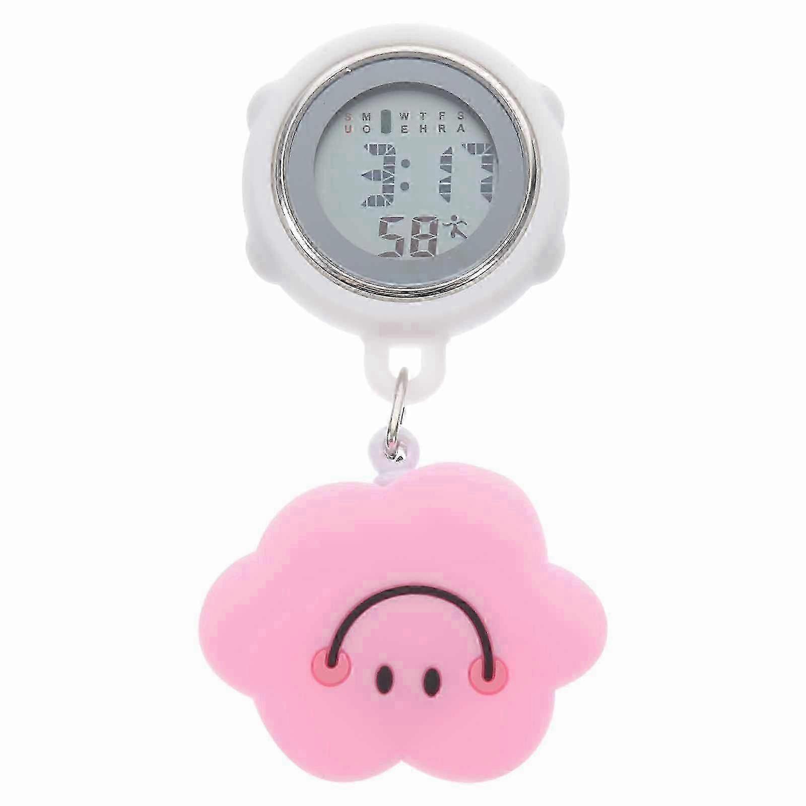 Clip on Nursing Watch Doctors Watch Retractable Digital Display Pocket Watch